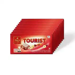 Schweizer Schokolade Frey 10x Tourist Milchschokolade