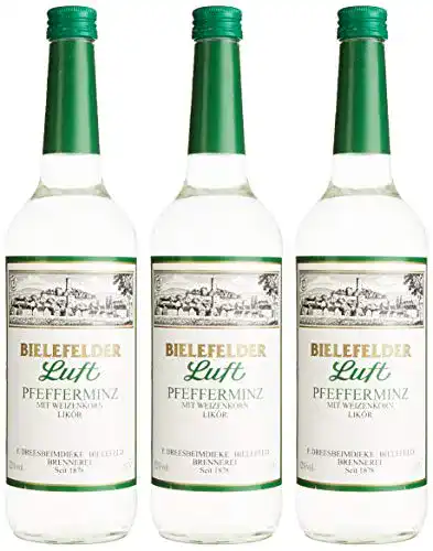 Pfefferminzlikör Dreesbeimdieke Bielefelder Luft Liköre 3 x 0.7 l