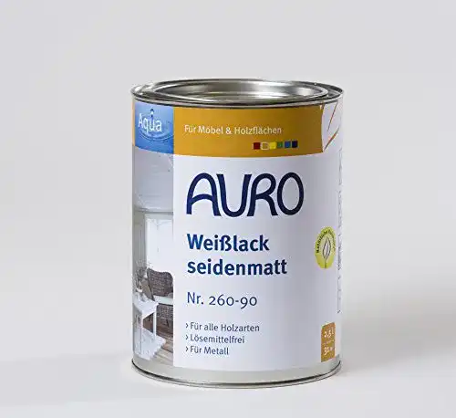 Weißlack Auro Aqua, seidenmatt