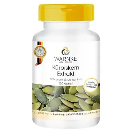 Die beste Kürbiskern-Kapseln WARNKE VITALSTOFFE K, 100 Kapseln 2026 Test Bestseller Kürbiskern-Kapseln WARNKE VITALSTOFFE K, 100 Kapseln