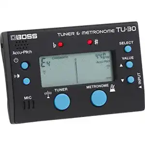Gitarren-Stimmgerät BOSS TU-30 – Tuner & Metronom, Schwarz