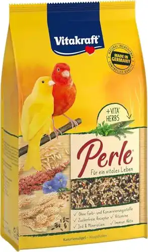 Kanarienfutter Vitakraft Vogelfutter Kanarien Perle, 1x 1kg