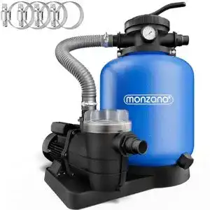 Sandfilteranlage Monzana Filteranlage 10,2 m³ mit Vorfilter