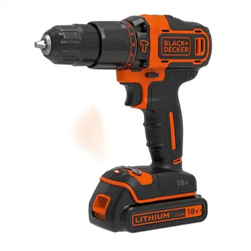 Black-und-Decker-Akkuschrauber Black+Decker 2-Gang BDCHD18KB