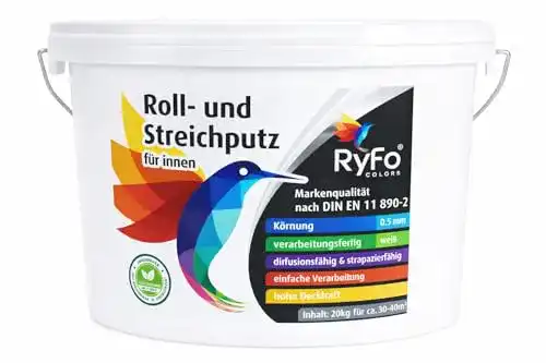 Rollputz RyFo Colors Roll- und Streichputz für innen 20kg