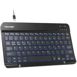 Tablet-Tastatur TECKNET Bluetooth Tastatur, Ultra Dünn Wireless