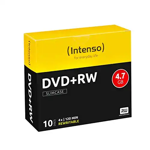 DVD-RW Intenso DVD+RW Rohlinge, Rewritable, 4,7GB, 10er