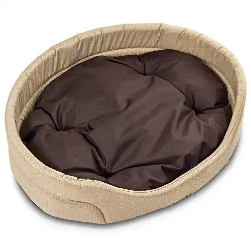 Die beste Katzenkorb BOUTIQUE ZOO Hundebett, oval mit Kissen 2026 Test Bestseller Katzenkorb BOUTIQUE ZOO Hundebett, oval mit Kissen