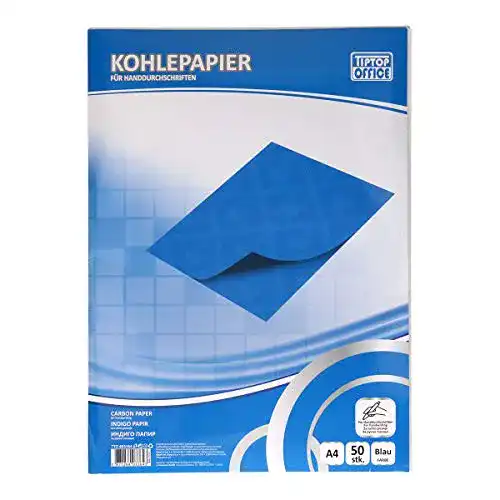 Blaupapier TIPTOP OFFICE Kohlepapier für Handschrift, 50 Stk