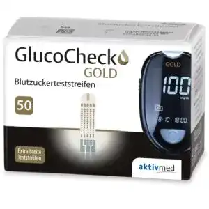 Blutzuckerteststreifen aktivmed GlucoCheck GOLD 50 Stück