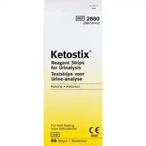 Ketonetest Bayer Ketostix® Keto-Urinteststreifen, 50 Stück