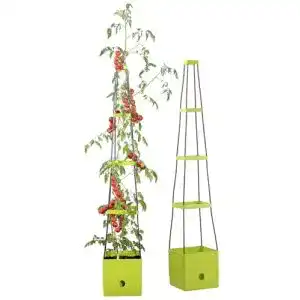 Tomatentopf Royal Gardineer Tomatenturm: 2er-Set Pflanz-Türme