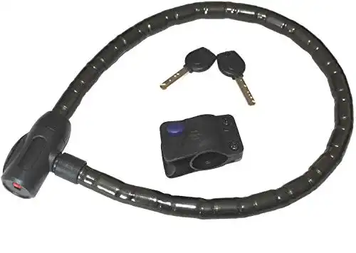 Panzerkabelschloss P4B für Ihr Fahrrad mit Clip-ON Halter