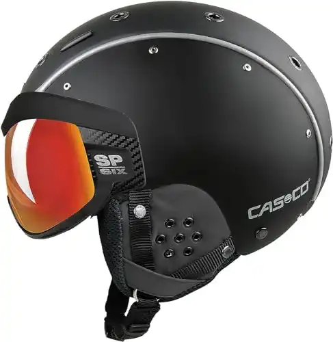Skihelm mit Visier Casco Skihelm Sp6-Vautorn schwarz (200) M