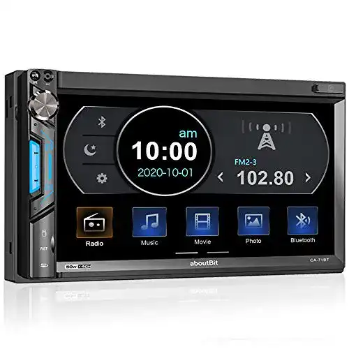 Autoradio Touchscreen aboutBit 2 DIN Autoradio mit Mirrorlink