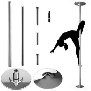 Pole-Dance-Stange COSTWAY Profi Tanzstange | 45 mm Pole Dance