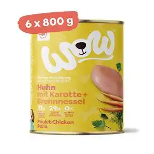 Wow-Hundefutter Wow Hundefutter nass Junior mit Huhn, 6x800g