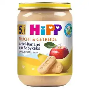 Getreide-Obst-Brei HiPP Apfel-Banane mit Babykeks, 6er Pack