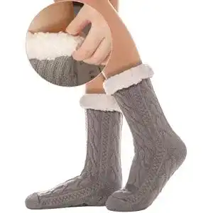 Kuschelsocken ANTSANG Damen Stoppersocken Warme Hüttensocken ABS