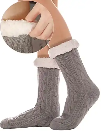 Kuschelsocken ANTSANG Damen Stoppersocken Warme Hüttensocken ABS