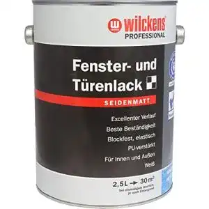 Fensterlack Wilckens Professional Fenster- & Türenlack 2,5 L. Weiß