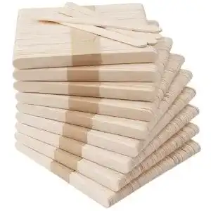 Eisstiele HANDI STITCH aus Holz zum Basteln Stäbchen Holz Natur