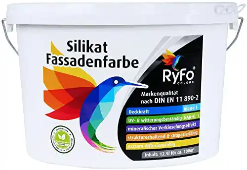 Silikatfarbe-Aussen RyFo Colors Silikat Fassadenfarbe 12,5l