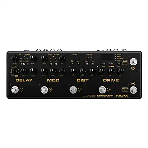 Multieffektgerät Gitarre NUX Cerberus Multieffect, 16 Effekte