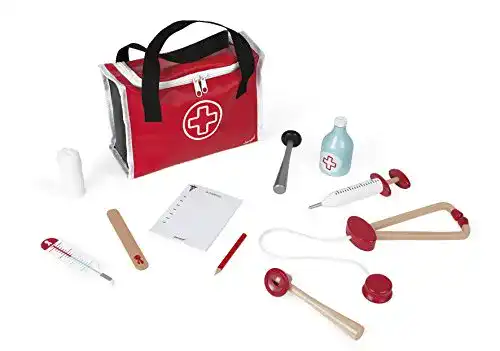 Arztkoffer Kind Janod J06513 Arztkoffer für Kinder, mit 10-teilig