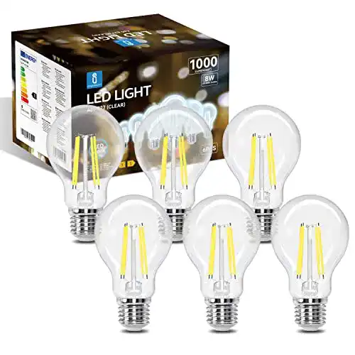 LED E27 in Kaltweiß Aigostar LED E27 Vintage Glühbirne 8W
