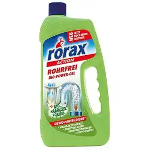 Bio-Abflussreiniger Rorax Rohrfrei Bio-Power-Gel, 1 L