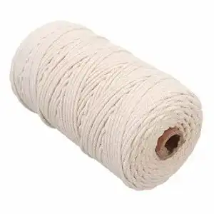 Schnur PDTO Makramee Baumwolle Garn Natur 100m x 3mm