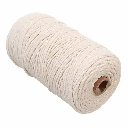 Schnur PDTO Makramee Baumwolle Garn Natur 100m x 3mm