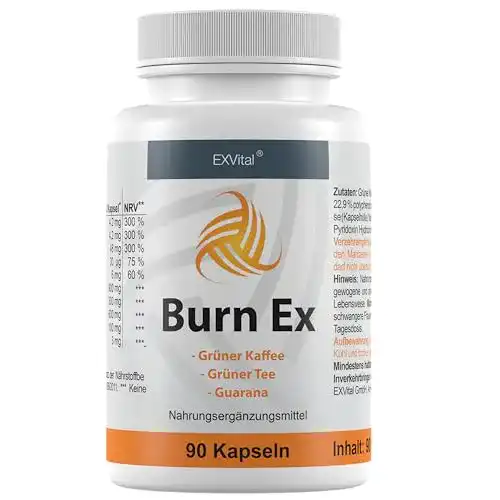 Fatburner Burn Ex , Grüner Kaffee Extrakt mit Chlorogensäure