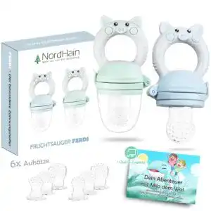 Fruchtsauger nordhain Set 2020 Blau für glückliche Babys