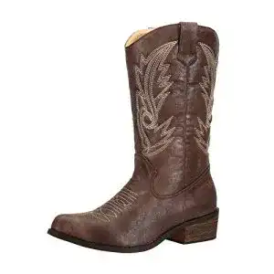 Cowboy Stiefel Damen SheSole Damen Cowboy-Stiefel aus Leder