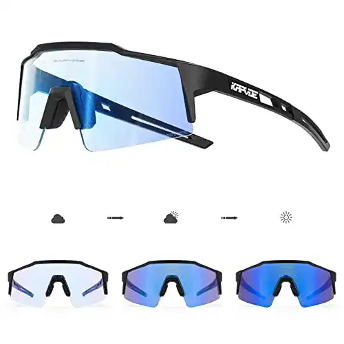 Fahrradbrille selbsttönend KAPVOE Photochromatisch