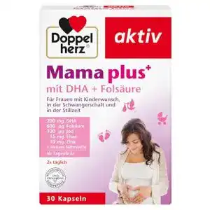 Schwangerschaftsvitamine Doppelherz Mama plus, 30 Kapseln