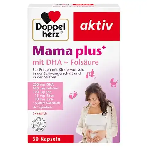 Die beste Schwangerschaftsvitamine Doppelherz Mama plus, 30 Kapseln 2026 Test Bestseller Schwangerschaftsvitamine Doppelherz Mama plus, 30 Kapseln
