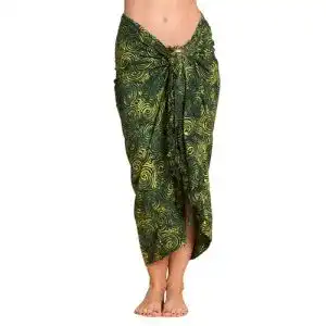 Sarong PANASIAM B004 dark green tones, L