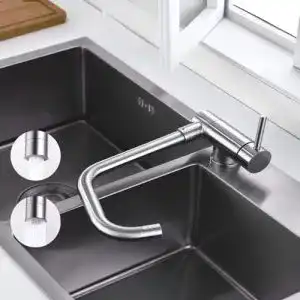 Vorfenster-Armatur ONECE mit 2 Strahlarten, Klappbar