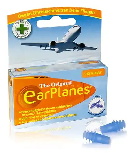 Ohrstöpsel Fliegen EarPlanes Cirrus für Kinder ab einem Jahr