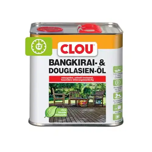 Bangkirai-Öl CLOU Bangkirai Holzöl: Schutz, Pflege 2,5 L