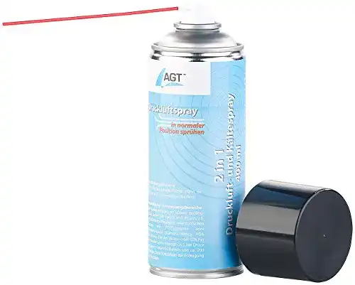 Kältespray AGT Druckluftspray: 2in1-Druckluft-, bis -40 °C, 400 ml