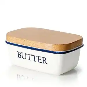 Butterdose SveBake, Multi-Funktion Emaille Butter Boot mit Deckel
