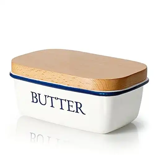 Butterdose SveBake, Multi-Funktion Emaille Butter Boot mit Deckel
