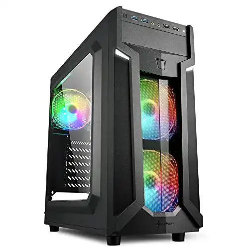 Sharkoon-Gehäuse Sharkoon PC-Gehäuse VG6-W RGB