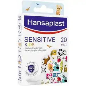 Kinderpflaster Hansaplast Sensitive, 20 Strips, Tiermotive