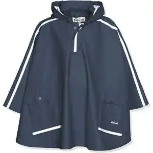 Kinder-Regenjacke Playshoes, mit extra langem Rücken, Blau, 116