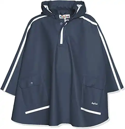 Kinder-Regenjacke Playshoes, mit extra langem Rücken, Blau, 116